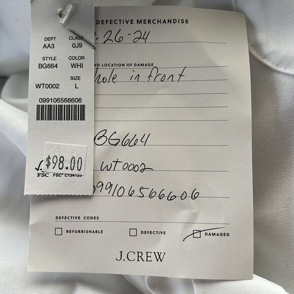 J. Crew Bowery wrinkle-free dress shirt with button-down collar - Picture 6 of 6